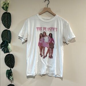 Mean Girls T-Shirt Size Large - The Plastics‎ White Pink